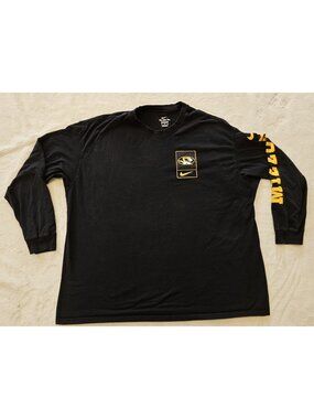 Nike Missouri Tigers Long Sleeve Shirt Men’s 3XL Black